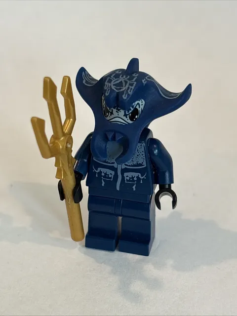 Lego Manta Warrior Minifigure Atlantis 8077 With Trident