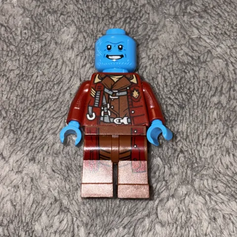 Lego Yondu Minifigure Guardians Of The Galaxy Super Hero Blue MISSING HAIR