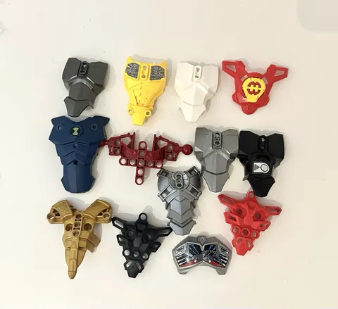 LEGO BIONICLE HERO FACTORY CHEST TORSO ARMOR  13 PARTS LOT RETIRED