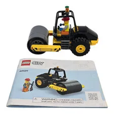 LEGO City #60401 Construction Steamroller 100% Complete w/ Instruction & Fig