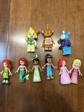 Lego Mini Figures Disney Princess Animal Crossing Lot Of 9