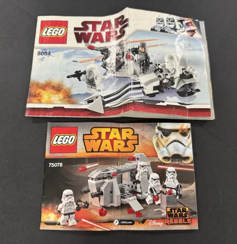 LEGO Star Wars Instructions Manuals Lot 8084 & 75078 Books Only OEM Genuine