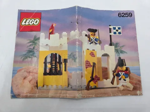 Vintage Lego 6259 - Pirates Broadside's Brig - MANUAL ONLY (NO LEGO/ NO BOX)