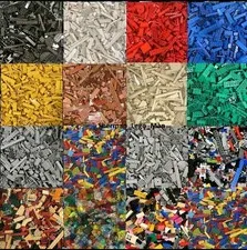 LEGO Sorted By Color 150 Pieces Bricks Plates Slopes Wedges Tiles Technic