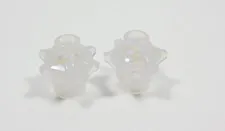 LEGO Lot of 2 Trans Opal Satin Clear 6 Point Rock Crystal Minifig Q7