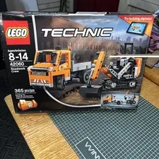 LEGO Technic 42060 Roadwork Crew 2 in 1 Complete Set, UNOPENED