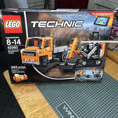 LEGO Technic 42060 Roadwork Crew 2 in 1 Complete Set, UNOPENED