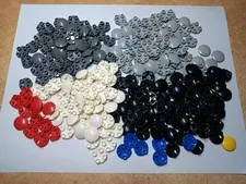 LEGO BULK LOT OF 292 2X2 ROUND BOAT BOTTOM STUDS MIXED COLORS 2654