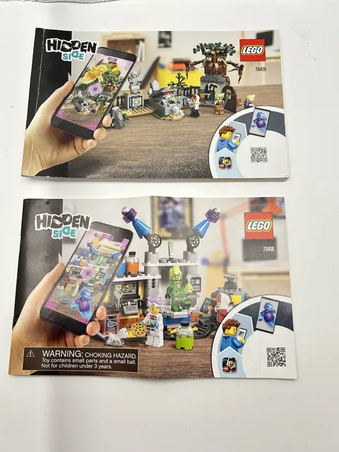 2 Lego - Instruction Manuals Only - HIDDEN SIDE # 70418 & 70420