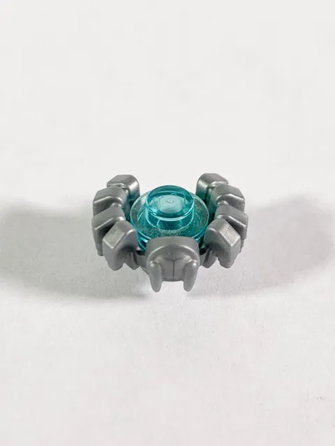 LEGO Animal Spider Head And Legs Flat Silver Stone Blue