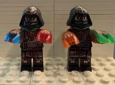 LEGO Ninjago Minifigures Time Twins (Acronix and Krux) w/Time Blades - No Cracks