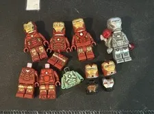 LEGO Super Heroes Iron Man & War Machine Minifigure Parts Lot