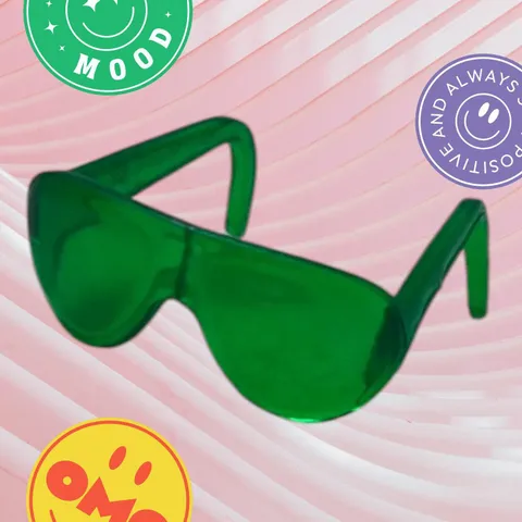 Barbie Doll GREEN Small Glasses Sunglasses Shades Ken Clone Bratz