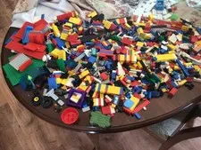 Legoes 8 pounds of Bricks, parts, Pieces, Tires accessories