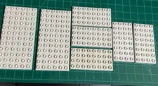 Lot of 5 Classic WHITE LEGO DUPLO base plates  7x3.5 & 5x2.5