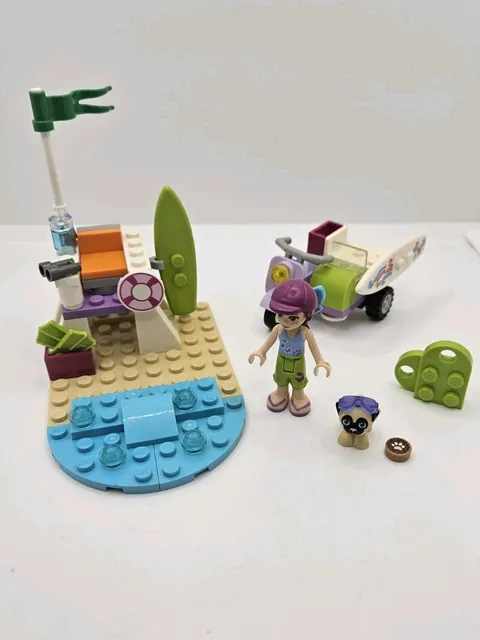 LEGO Friends Mia's Beach Scooter 41306 Set Retired Incomplete W/ Mini-doll & Pug