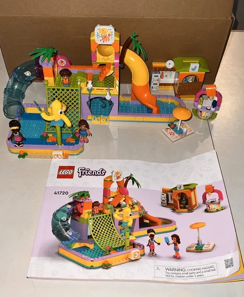 Lego Friends 41720 Water Park With Manual 99% Complete Pre-owned No box