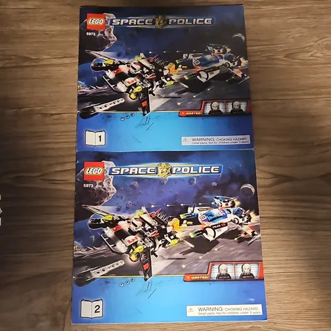 Lego Space Police 5973 Hyperspeed Pursuit Instruction Manuals Only both 1&2