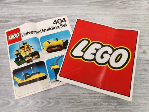 LEGO 1978 Catalog & 404 Universal Building Set Instruction Manual Book Only