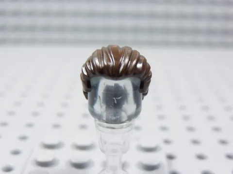 LEGO Dark Brown Hair w/ Swept Ponytail Horse Tail Minifig BQ