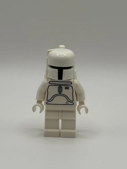 NEW Star Wars White Boba Fett 30th Anniversary Custom Lego Minifigure