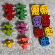 Lego Duplo 13 Pieces of Flowers and 7 Chairs