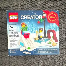 LEGO Creator Winter Skating Scene 40107 129pcs (2014)BOX SLIGHTLY WORN- UNOPENED