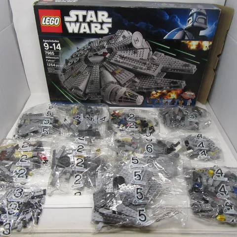 Lego 7965 Star Wars Millennium Falcon INCOMPLETE **read**
