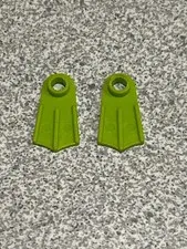 Lego x2 Lime Green Minifigure Frogman’s Foot Flipper Footgear