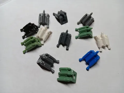 LEGO BULK LOT OF 12 MINIFIGURE STAR WAR JET PACK WITH NOZZLES MIXED COLORS 64802