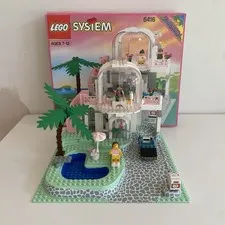 Lego Set 6416 Poolside Paradise - Near Complete W/ Box No Instructions Poster