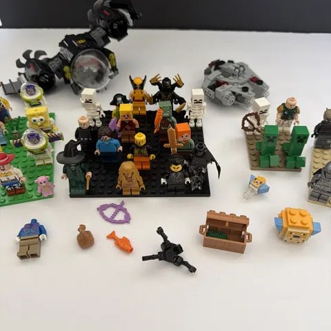 Lego Minifigures And Parts Lot Loose Mixed  Pieces Some Rare