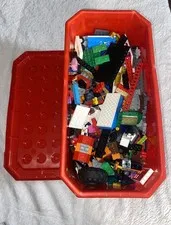 LEGO Classic Bricks Bricks Bricks Bulk Lot Multicolor Bricks & Parts Red Tub 5LB