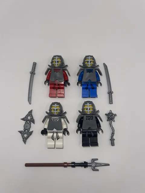 Lego Ninjago Kendo Minifigure Lot 2012 RARE Kai Jay Cole Zane Rise of the Snakes
