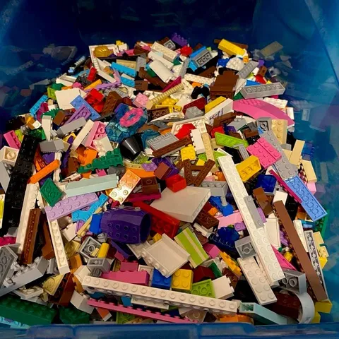 LEGO Bulk Lot Mixed Bricks Pieces Parts Multicolor, 4 SCOOPS FOR $15