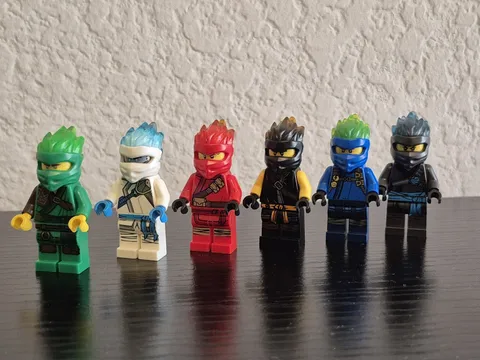 Lego Ninjago Forbidden Spinjitsu FS Ninja Minifigure Lot Of 6 Rare