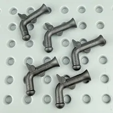 LEGO Minifigure Weapon Lot of 5 Gun Flintlock Pistol Pearl Dark Gray