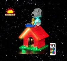 Brick Shine - GC Light kit for Lego Peanuts: Snoopy's Doghouse 21368 (NEW)