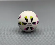 LEGO White Soccer Ball Black Lime Dark Pink Mountain Logo Series 29 Soccer Playe