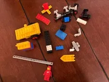 LEGO Classic RED Spaceman Minifigure and extra pieces