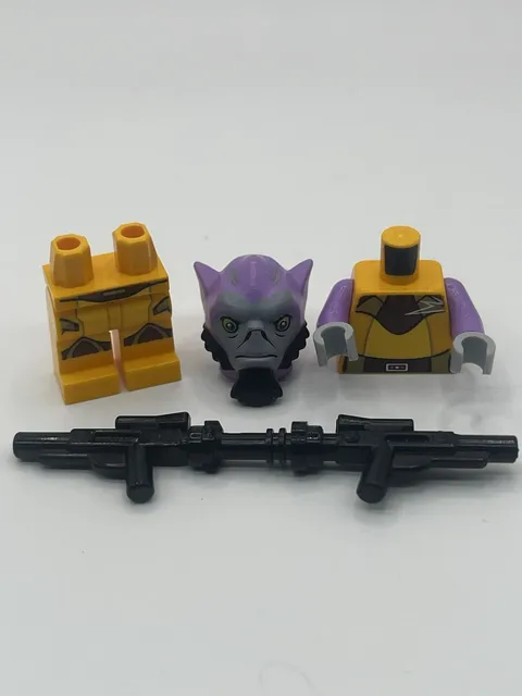 Authentic Never Assembled Star War Rebel Zeb Orrelios Minifigure sw0575 & Weapon