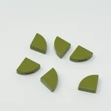 25269 LEGO Parts Tile Round 1x1 Quarter Dot OLIVE GREEN (6)