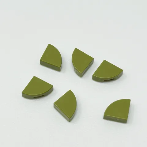 25269 LEGO Parts Tile Round 1x1 Quarter Dot OLIVE GREEN (6)