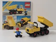 VINTAGE LEGO TOWN 6648 DUMP TRUCK 100% PARTS COMPLETE w MANUAL EUC!