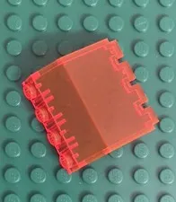 LEGO 1990s Space Ice Planet Trans-Neon Orange Panel 2 x 4 x 3 1/3 2582 6983 6898