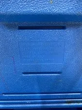 LEGO Blue Plastic Portable Carrying Case Storage Box 1 Compartment 1984