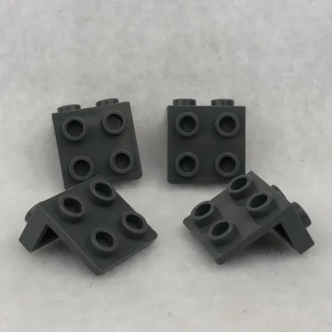 LEGO 44728 Dark Bluish Gray Bracket 1 x 2 - 2 x 2 (x4)