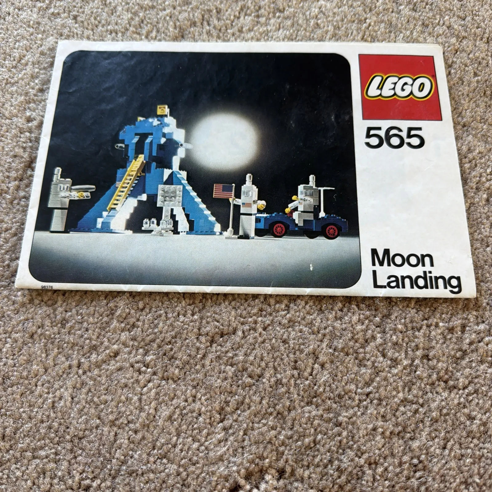 Vintage LEGO Instruction Manual Booklet - 565 Moon Landing - USED