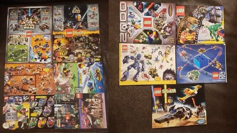 5 LEGO Vintage Catalogs 2000, 2001, 2002, 2003, Star Wars USED + 4 flyers