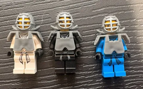 LEGO Ninjago Kendo Suit Minifigure Lot Cole, Jay, & Zane